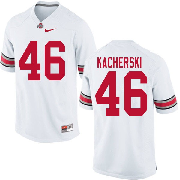 Ohio State Buckeyes #46 Cade Kacherski Men Football Jersey White